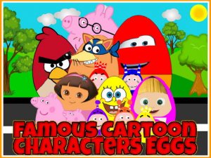 Famous Cartoon Characters Eggs Jigsaw Puzzle - Puzzle Game