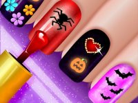 Glow Halloween Nail Design
