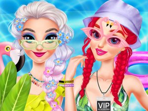 Ibiza Pool Party Makeover Dress-Up Game