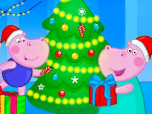 Hippo Christmas Calendar Online Puzzle Game