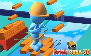 Brick Rush 3D - Bridge Builder Racing Online Game