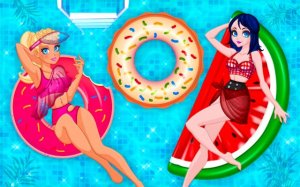 Pool Float Party: Girls Makeover & Design Online Game
