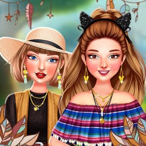Celebrity Boho Summer Style Dress Up Game