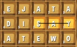 Waffle Words Online Puzzle Game